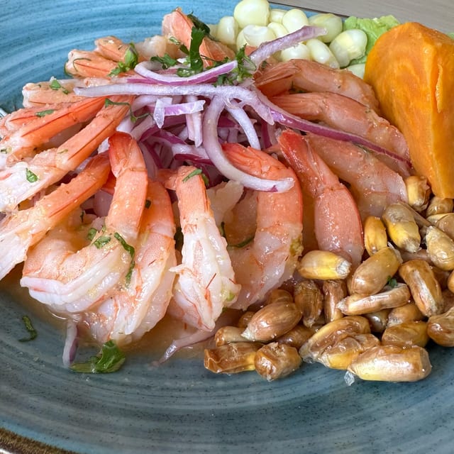 Ceviche de Camarones.