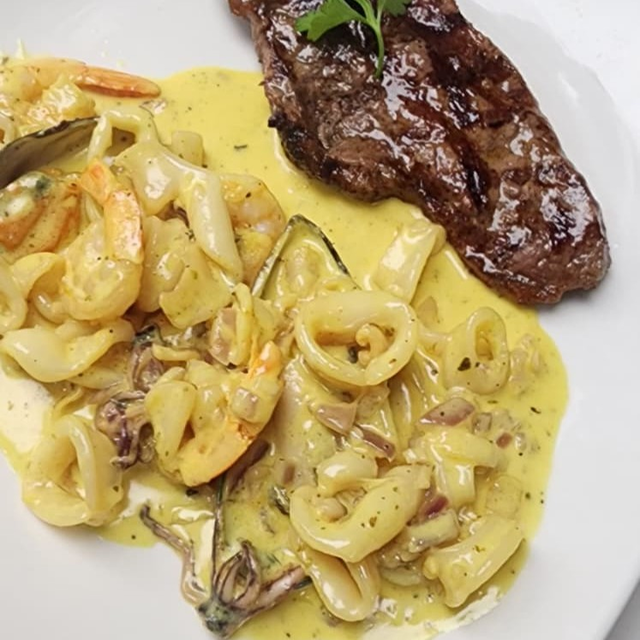 Surf and turf.