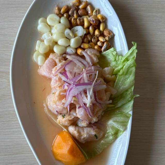 Tapa de Ceviche de Pescado.