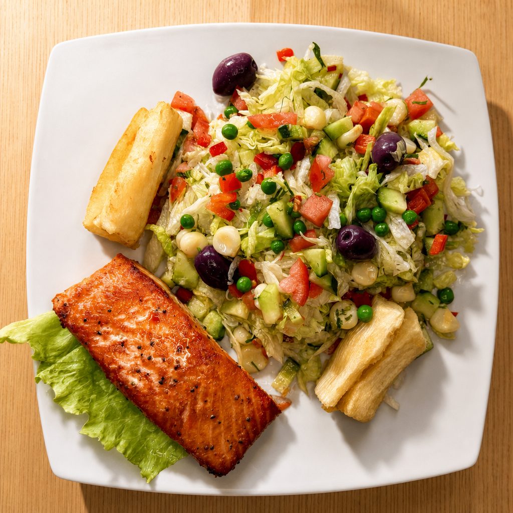 Ensalada Con Salmon.