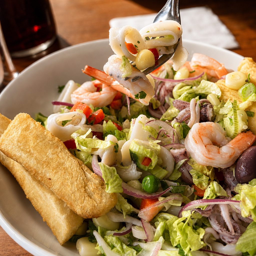 Ensalada De Mariscos.