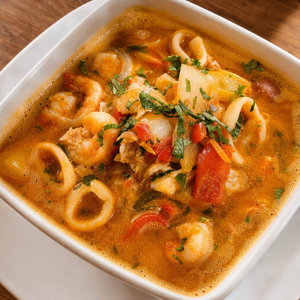 Sudado De Mariscos.
